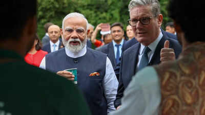‘From one chaiwala to another’: PM Modi, UK PM Starmer enjoy cup of tea; watch video | India News
