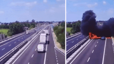 Watch: Aircraft nosedives on Italian highway, turns into a fireball; 2 killed | World News