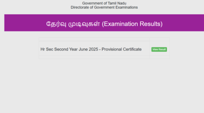 TN Class 12 supplementary result 2025 declared at dge.tn.gov.in: Direct link to download scorecards here