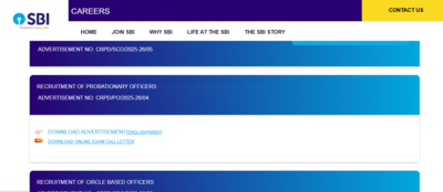 SBI PO admit card 2025 released at sbi.co.in: Direct link to download hall tickets here
