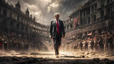 ‘Dust, sweat and blood’: White House uses Roosevelt speech to cast Trump as fighter; shows him in a Coliseum