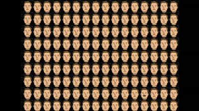Optical illusion: Only 1% of people can correctly find the odd face in just 15 seconds, can you?