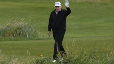 Donald Trump in Scotland: US president enjoys golf weekend; hundreds across UK protest visit | World News