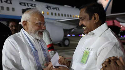 Tamil Nadu elections: EPS meets PM Modi at Tiruchirappalli airport; first meet since AIADMK and BJP alliance renewed | India News