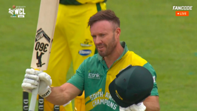 Watch: AB de Villiers goes beast mode in Leeds, smashes second ton of WCL 2025 | Cricket News