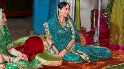 ‘Princess of Jaipur’ Gauravi Kumari brings royal glam to Teej in a traditional green poshak