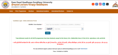 DDU seat allotment result 2025 for UG and PG courses at ddugu.ac.in: Direct link to download scorecards here