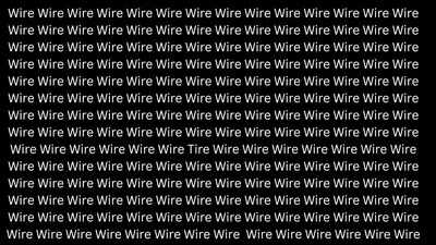 Optical Illusion: Find the odd word in this puzzle!! |