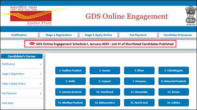 India Post GDS 6th Merit List 2025 released at indiapostgdsonline.gov.in; download state-wise PDF here