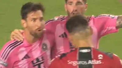 Watch: Crazy scenes! Lionel Messi explodes at opponent after dramatic last-second assist seals Inter Miami’s Leagues Cup win | Football News