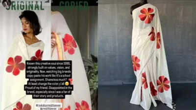 Did saree label ‘Suta’ copy a design from ‘Rouka’? Designer Sreejith Jeevan calls out the brand for copying his design