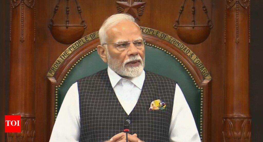 ‘We cheer for West Indies cricket team except when … ‘: PM Modi’s cricket banter in Trindad & Tobago Parliament draws laugh – video | India News