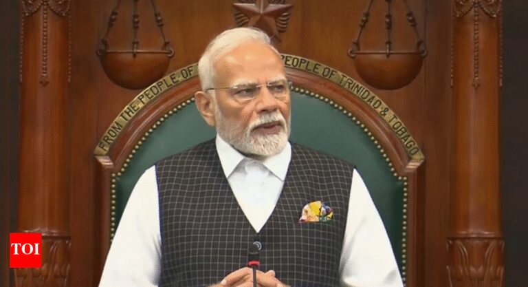 ‘We cheer for West Indies cricket team except when … ‘: PM Modi’s cricket banter in Trindad & Tobago Parliament draws laugh – video | India News