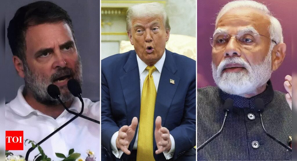 ‘Daal mein kuch kaala hai’: Rahul Gandhi targets PM Modi over Trump’s ‘ceasefire’ claim; calls for discussion in Parliament | India News