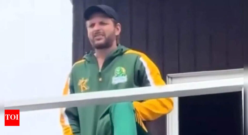 WATCH: Shahid Afridi watches on as India Champions refuse to play Pakistan, his previous remarks come back to hurt him | Cricket News