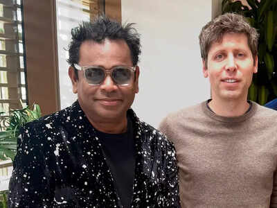 AR Rahman meets OpenAI CEO Sam Altman; discusses “Secret Mountain” project