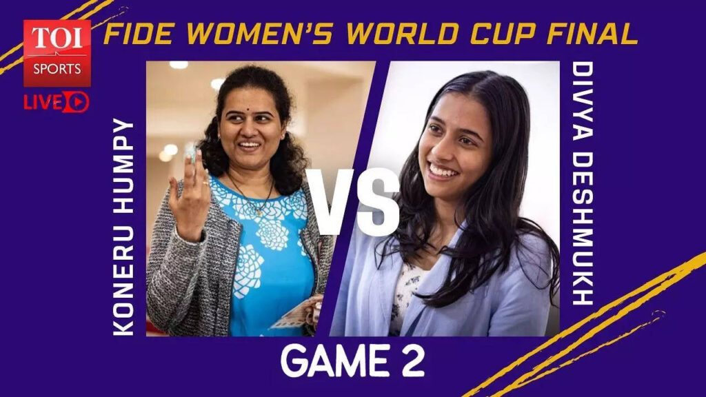 Koneru Humpy vs Divya Deshmukh, Women’s Chess World Cup Final 2025 Live: Divya makes confident start with black pieces against Humpy