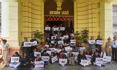 Opposition MPs tear, throw ‘SIR’ posters in bin as symbolic rejection of exercise
