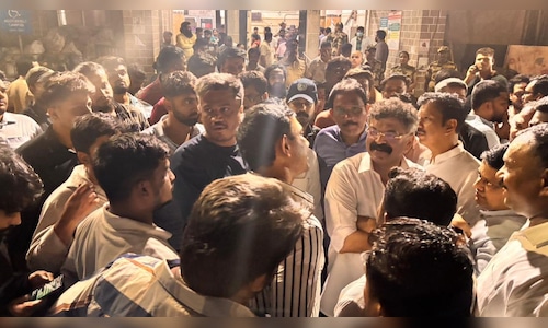 BJP and Sharad camp workers clash inside Maharashtra Assembly, case against NCP-SP MLA Jitendra Awhad | Watch