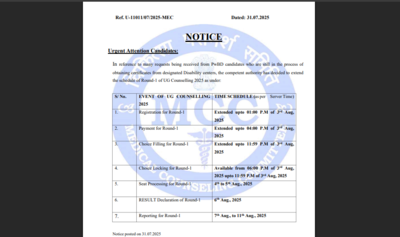 MCC NEET UG round 1 counselling registration deadline extended: Check important dates here