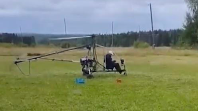 DIY flight turns fatal: 88-year-old Russian inventor killed in self-built helicopter; blades detach during takeoff