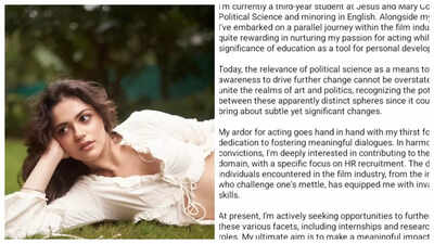 ‘Saiyaara’ star Aneet Padda’s old college bio goes viral; Fans REACT – ‘Relatable and refreshing’ | Hindi Movie News