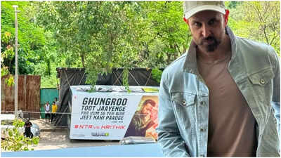 ‘War 2’: Jr NTR sends billboard to Hrithik Roshan’s home, sparks playful challenge ahead of film release |