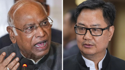 CISF in well, claims Kharge, Rijiju says House being misled | India News