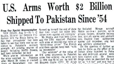 Army, with old newspaper clip, takes a dig at US | India News