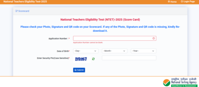 NTET 2025 result declared at exams.nta.ac.in: Direct link to download scorecards here