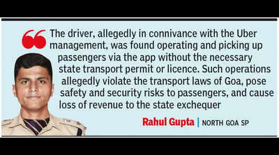 In no-Uber Goa, FIR against aggregator; airport drop matter reaches assembly | Goa News