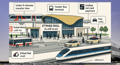 UAE: Etihad Rail launch in 2026 will come with full metro, bus, taxi integration and Nol access | World News