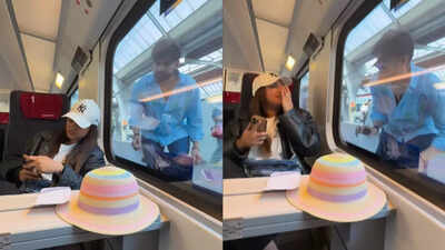 ‘Jatadhara’ actress Sonakshi Sinha calls husband Zaheer Iqbal’s funny train prank ‘new age DDLJ’, video leaves fans in splits | Hindi Movie News