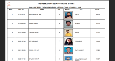 ICMAI CMA June 2025 Toppers: Hans Amresh Jain Tops Final Exam, Check Top 10 List |