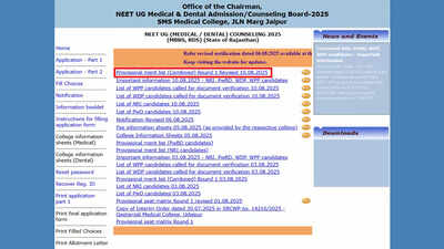 Rajasthan NEET UG counselling 2025: Revised list out at rajugneet2025.com, 14,452 candidates now eligible; download here