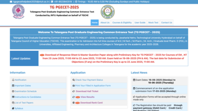 TS PGECET counselling 2025 registration deadline extended till this date: Check how to apply online here
