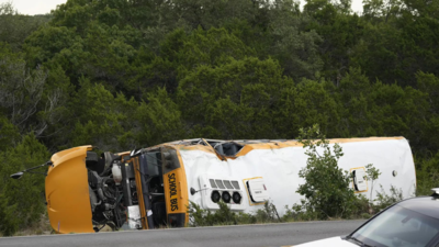 School bus carrying over 40 children crashes in Texas; multiple injuries reported