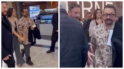 Aamir Khan attends Indian Film Festival in Melbourne with girlfriend Gauri Spratt; walks hand in hand – WATCH |