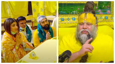 After Anushka Sharma and Virat Kohli, Shilpa Shetty and Raj Kundra visit Premanand Maharaj in Vrindavan – WATCH viral video |