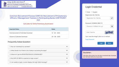 IBPS PO PET admit card 2025 released at ibps.in; here’s steps to download