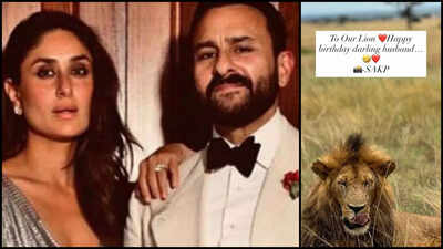 Kareena Kapoor Khan wishes her hubby Saif Ali Khan with a goofy birthday post; calls him ‘Lion’ – Deets inside |