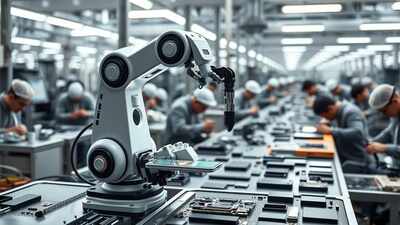 ‘Make in India’ milestone: Electronics exports jump 47% in Q1; 99% of mobiles now made domestically