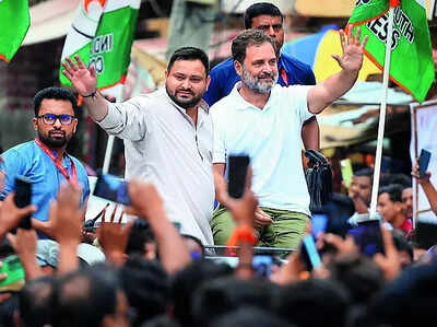 Oppn show of strength in Bihar as allies join Rahul yatra | India News