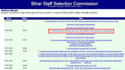 BSSC CGL 4 graduate level recruitment 2025: Application for 5208 graduate and office peon posts begins at bssc.bihar.gov.in