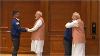 PM Modi meets Shubhanshu Shukla; astronaut shows Earth photos clicked from ISS, gifts Axiom-4 mission patch | India News