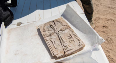 UAE: Remarkably preserved 7th-century Christian cross unearthed on Abu Dhabi’s Sir Bani Yas Island | World News