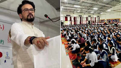 ‘Hanuman ji first to travel to space’: Anurag Thakur’s interaction with students sparks row; DMK says ‘science is not mythology’ | India News