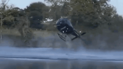 Helicopter spirals out of control, spins wildly before crashing into lake while fighting wildfire — watch terrifying footage