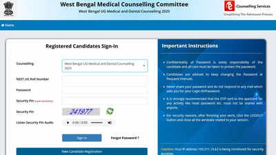 WB NEET UG counselling 2025 phase 2 registration begins at wbmcc.nic.in