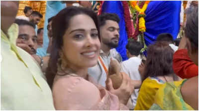 Ganesh Chaturthi 2025: Nushrratt Bharuccha visits Lalbaugcha Raja to celebrate the occasion – See photos |